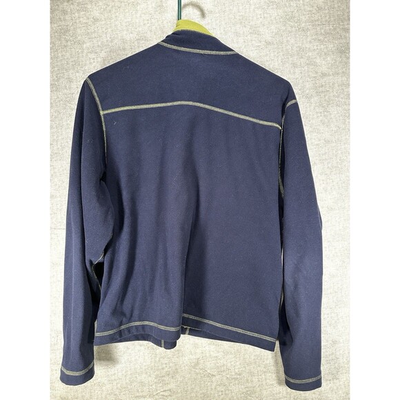 LL Bean Womens Full Zip Shell  Fleece Jacket Size Small Navy reversible - Picture 7 of 7
